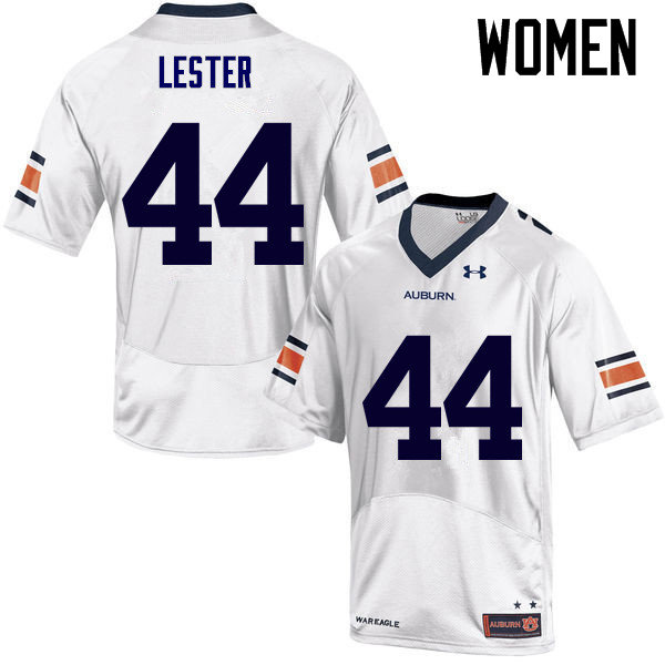 Women Auburn Tigers #44 Raymond Lester College Football Jerseys Sale-White - Click Image to Close